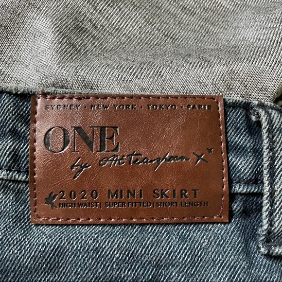 One Teaspoon 2020 navy denim skirt - Picture 4 of 4